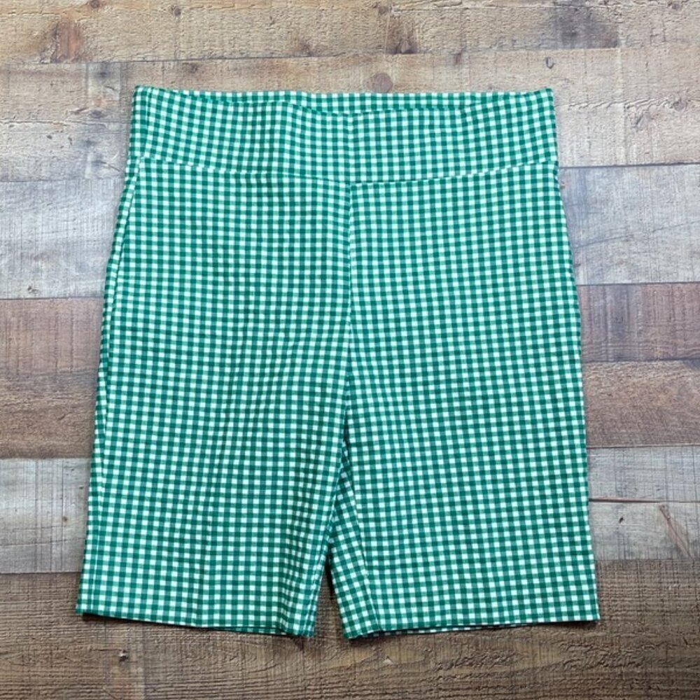 Meg & Margot Green & White Pull On Shorts size Large